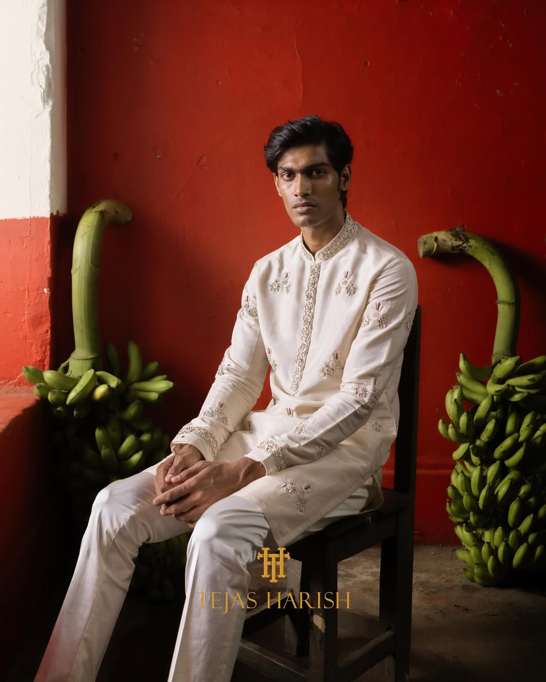 Traditional Sherwani for Muhurtham & Pellikoduku in Hyderabad â Tejas Harish