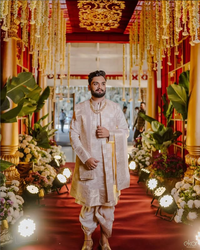 Shop Pattu Sherwani & Wedding Outfits for Men in Hyderabad – Tejas Harish