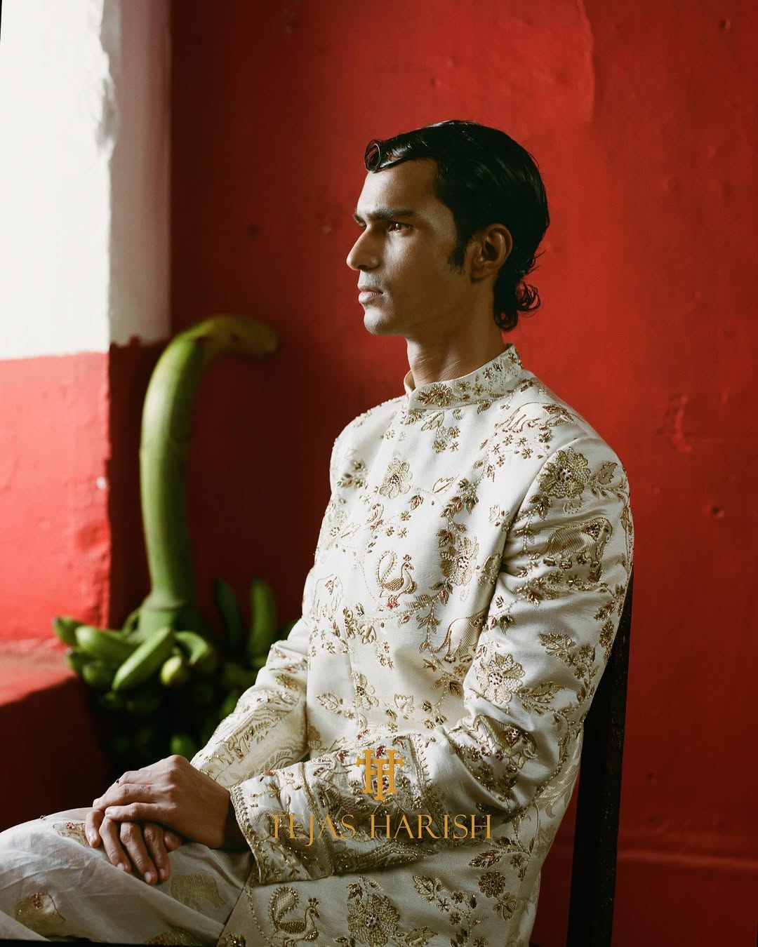 Pattu Sherwani in Hyderabad – Samskriti Sarathi by Tejas Harish