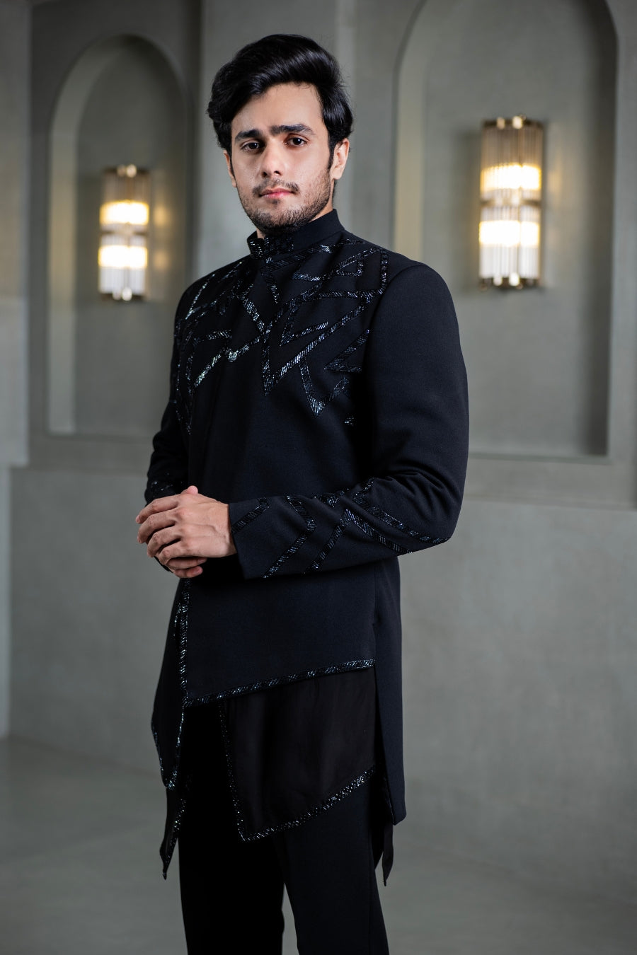 Black Indo Western - Tejas Harish
