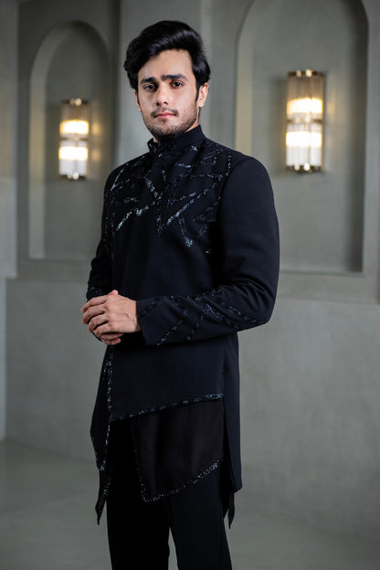 Black Indo Western - Tejas Harish