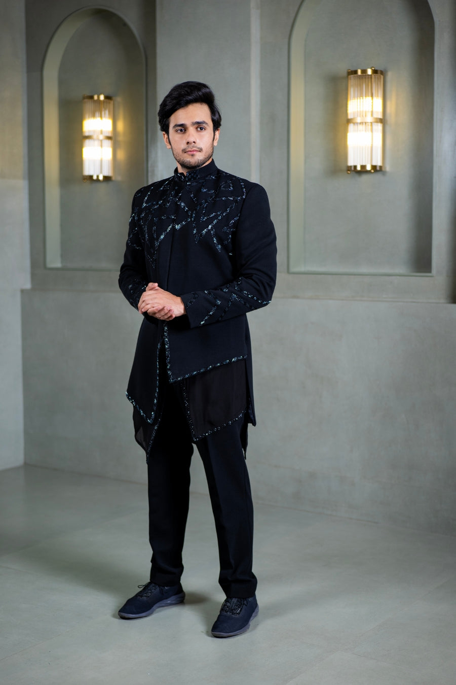 Black Indo Western - Tejas Harish