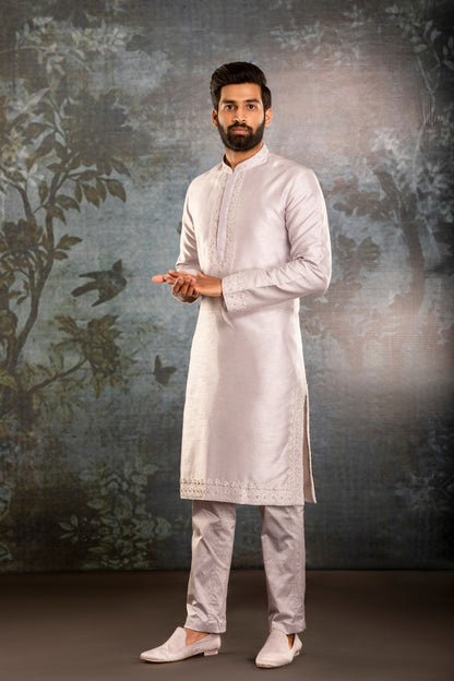Purple Waistcoat Kurta - Tejas Harish