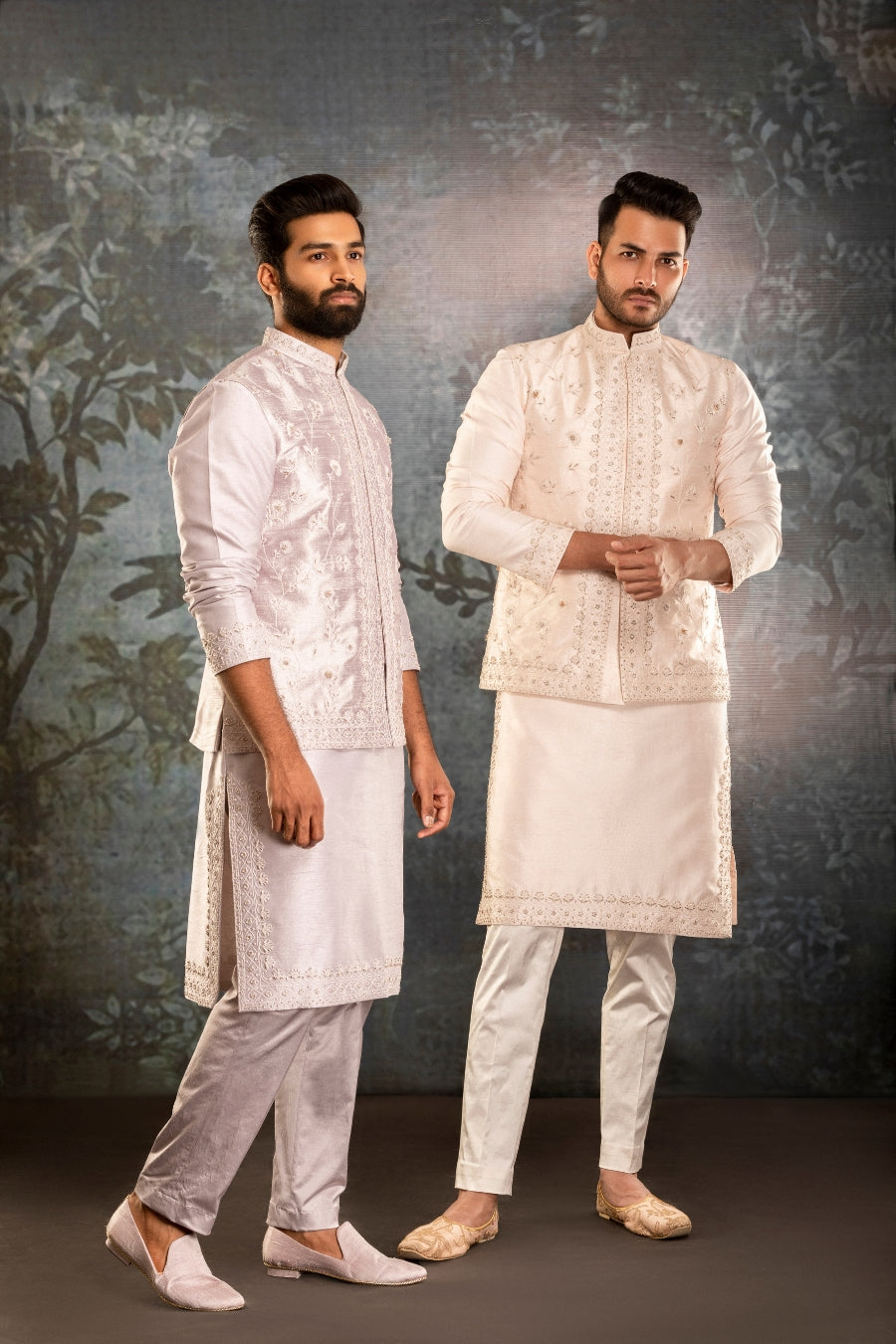 Purple Waistcoat Kurta - Tejas Harish