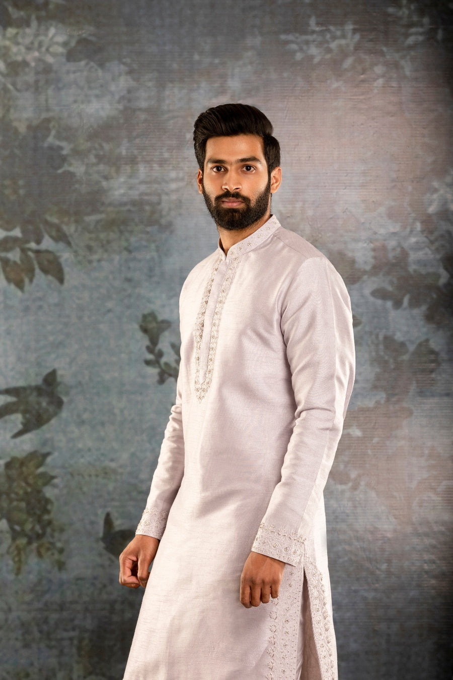 Purple Waistcoat Kurta - Tejas Harish
