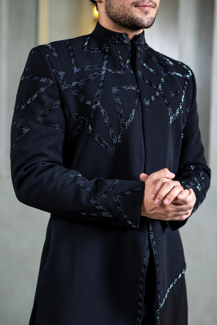 Black Indo Western - Tejas Harish