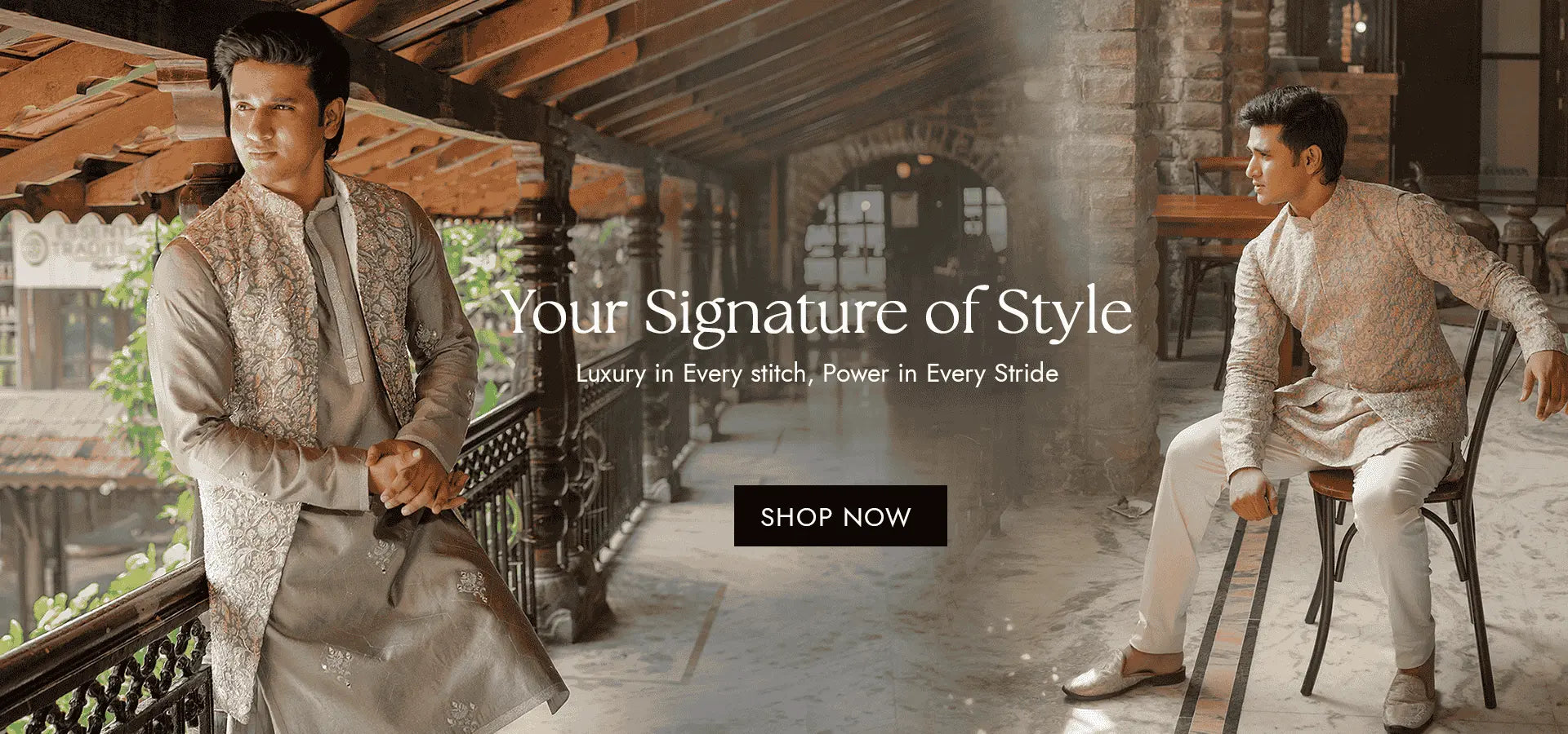 Ivory pattu kurta set for muhurtham ceremony – South Indian groomwear by Tejas Harish